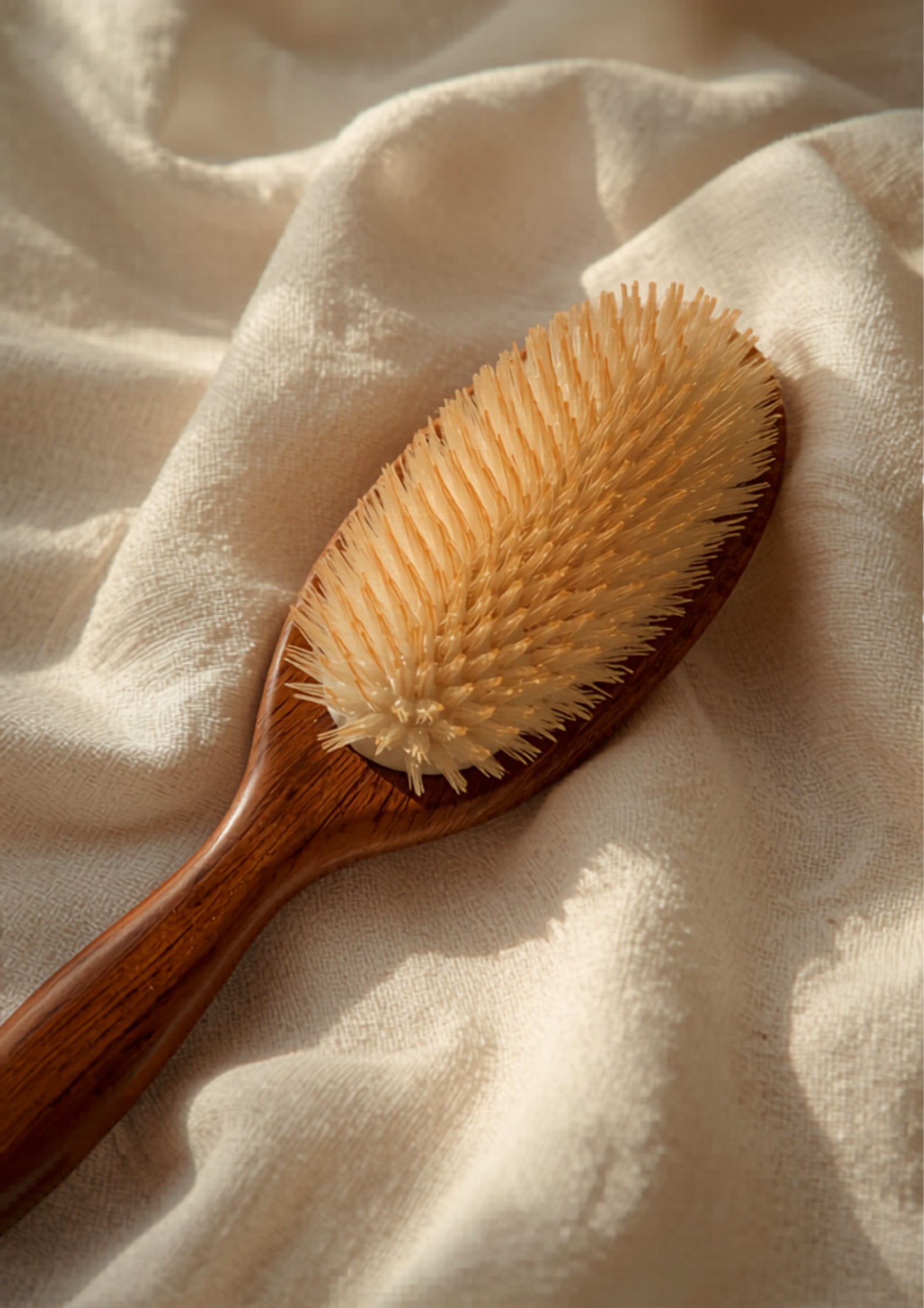 Boar bristle brushes for shine and natural oil distribution